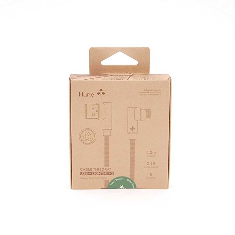 Cable Datos Hune Ecol&oacute;gico Usb-a A Lightning Bo... image number null