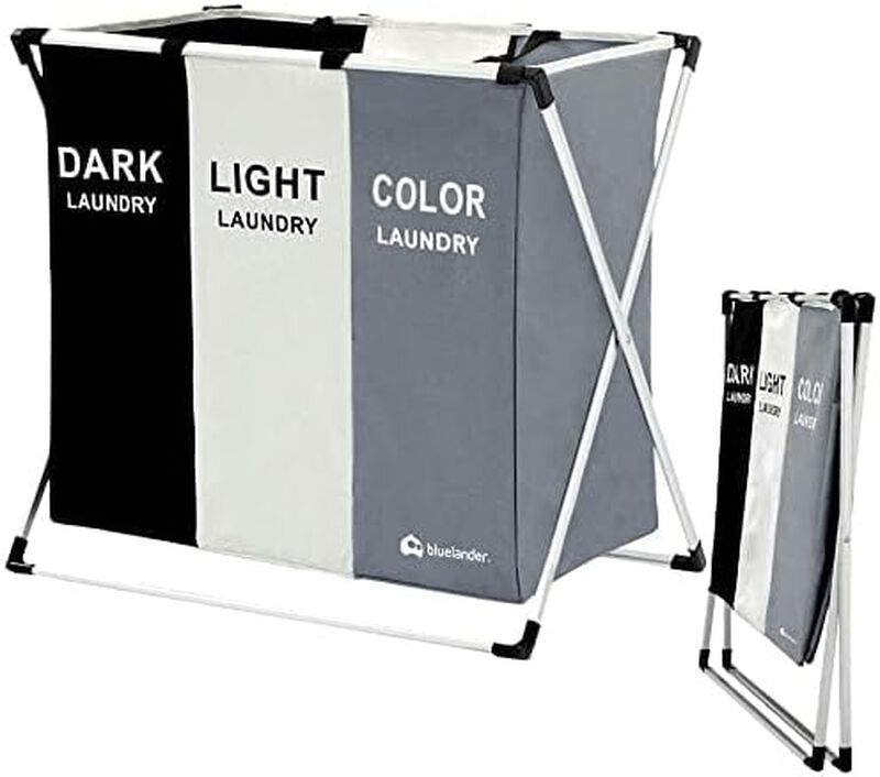 Cesto para Ropa Sucia Plegable 3 Compartimentos... image number null