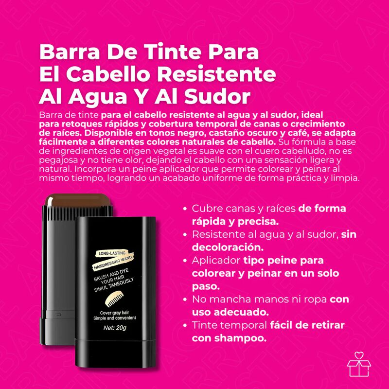 Pack 3 Tintes En Barra Stick Para El Cabello En... image number null