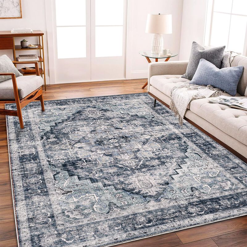 Alfombra Champlant 183 X 274 Cm Azul Oscuro Lav... image number null