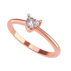 Anillo de Compromiso en Oro Rosa de 10K con Circonia M1000-10-CZ Talla:7.5/ FJ763-10R-CZ-75