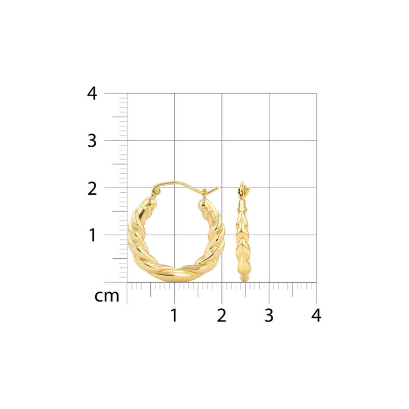 Arracadas De Oro Amarillo 14k (21.5mm Aprox) image number null