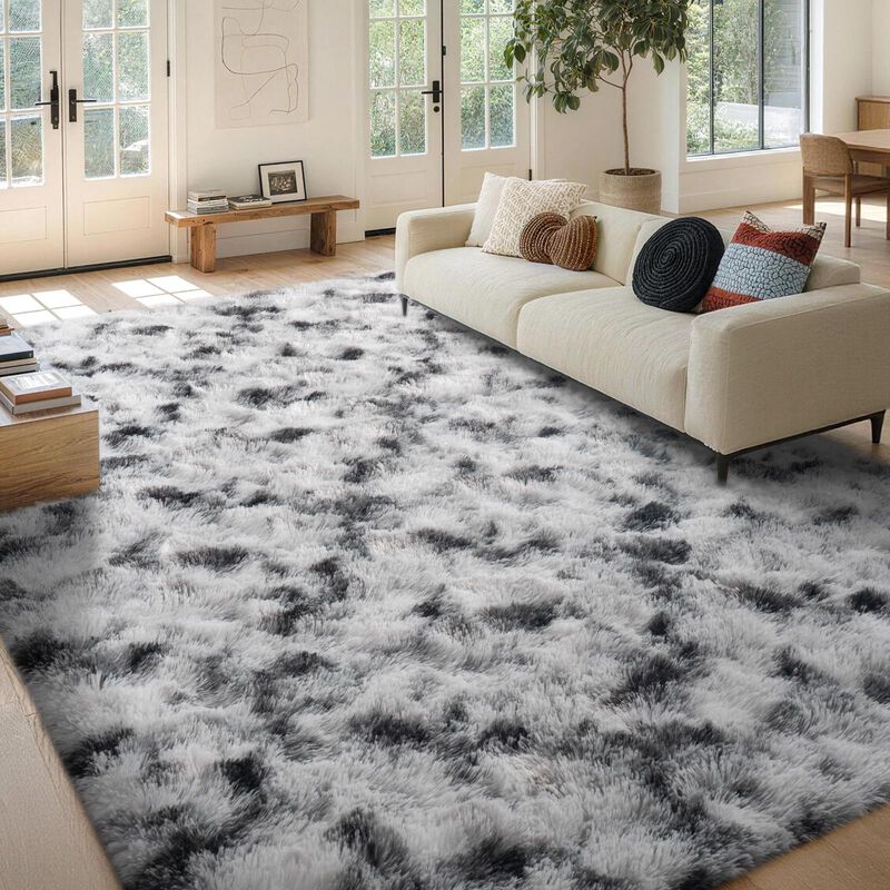 Alfombra Finr&eacute;c Home 183x274 cm Negra Y Blanca ... image number null