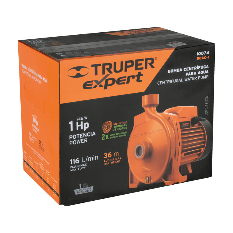 Bomba Centr&iacute;fuga para Agua Modelo Europeo 1 Hp ... image number null