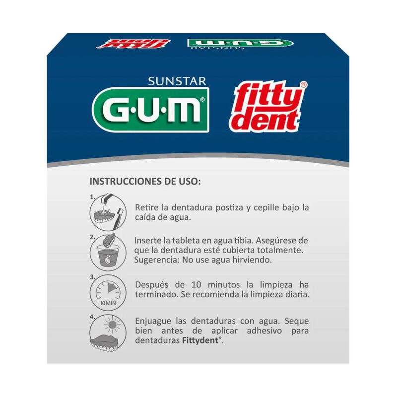 Gum Fitty Dent Tabletas Limpiadoras 20 Pzs image number null