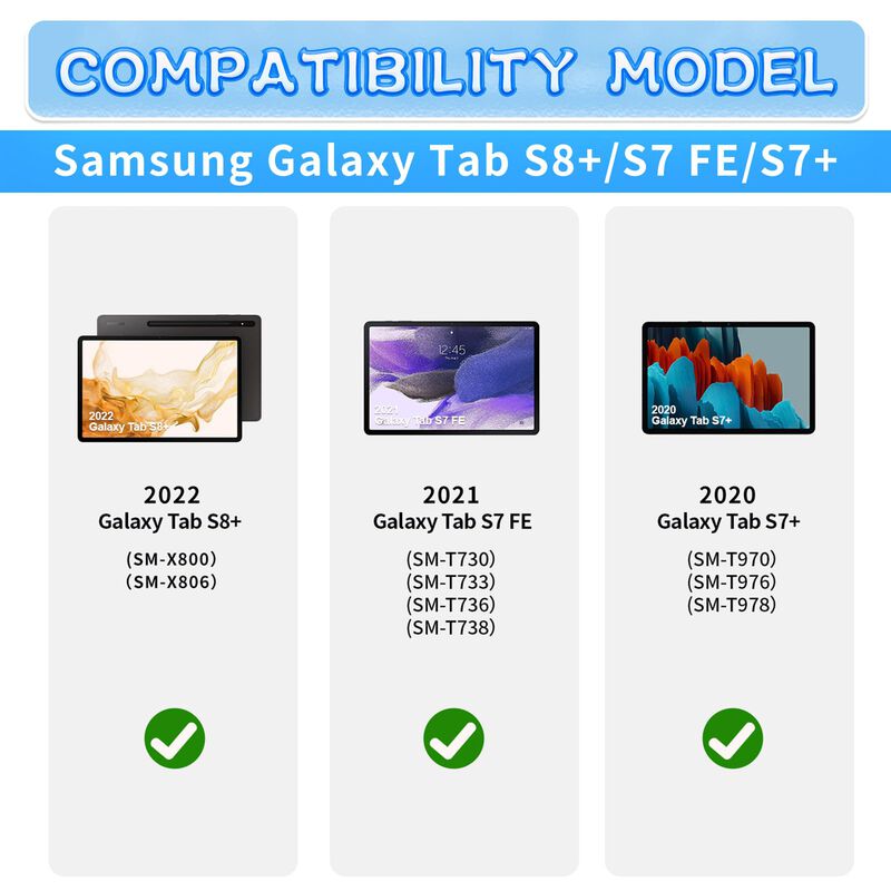 Funda Para Tablet E-puhate 12,4" S7/s7fe/s8 Plu... image number null