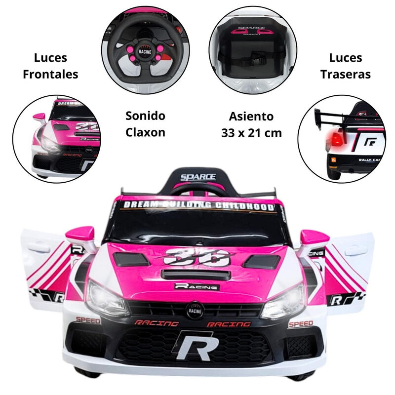 Carro Montable Electrico Rally Para Ni&ntilde;os Con C... image number null