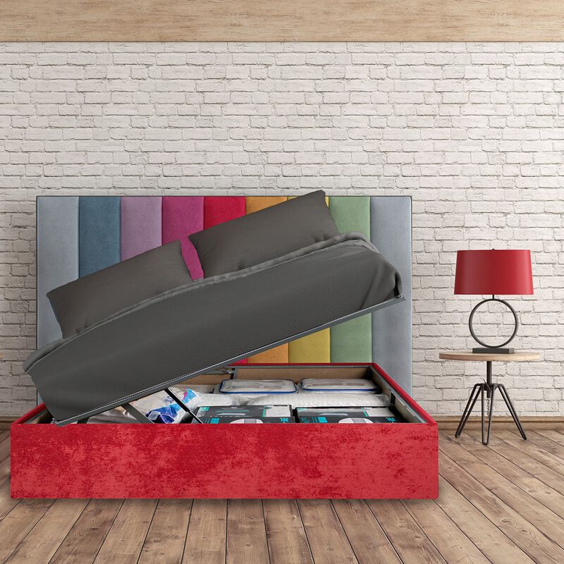 Cama Closet Dormimundo Individual Roja 30 cm image number null