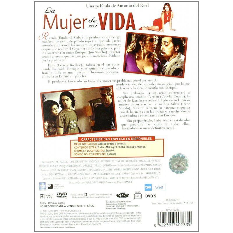 La mujer de mi vida Dvd image number null