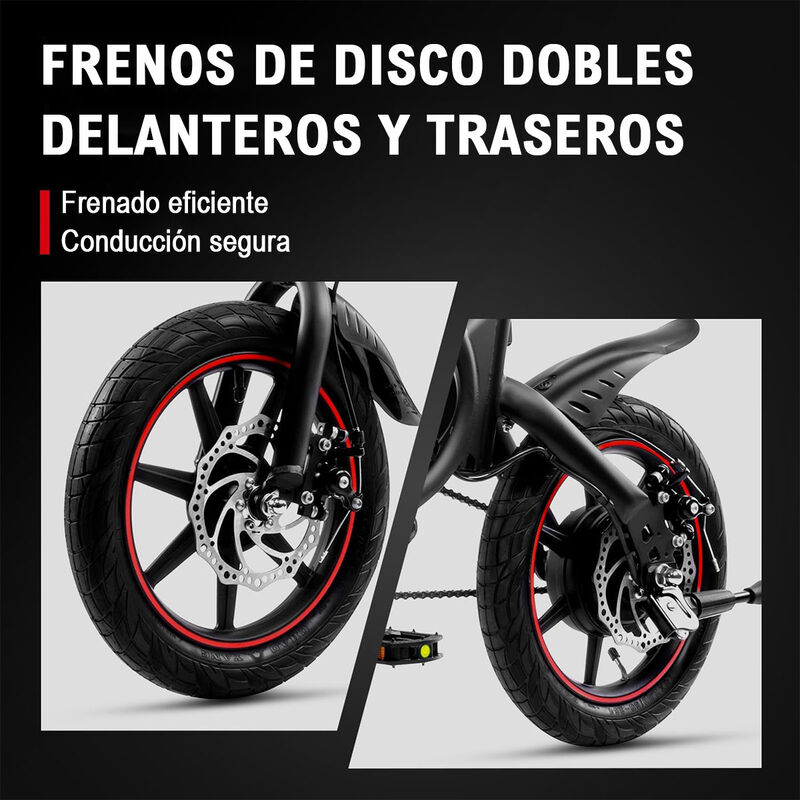 Bicicleta eléctrica DYU D3F 14” Velocidad 25km/... image number null