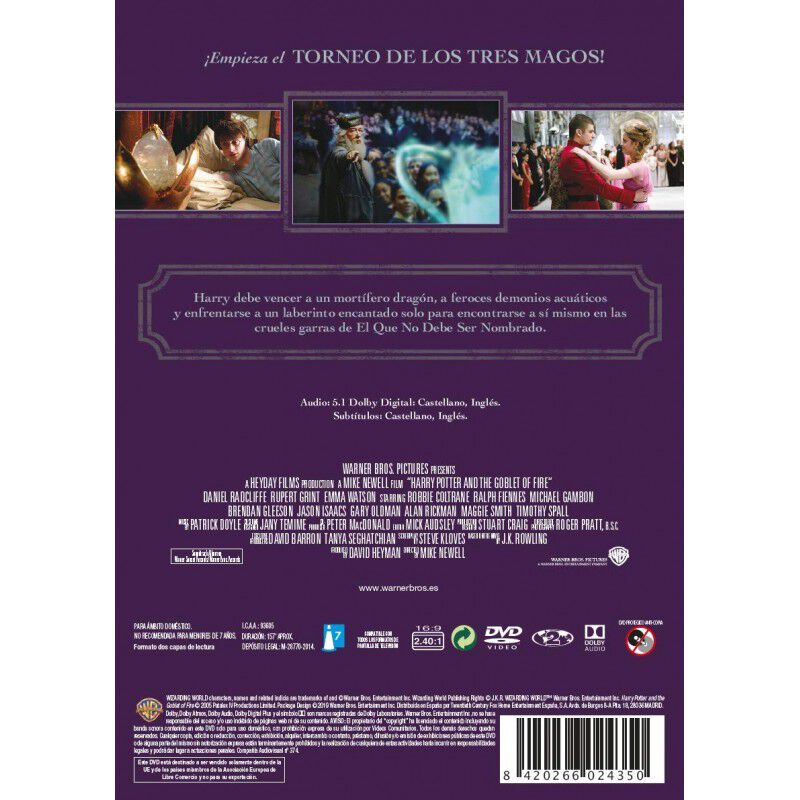 Harry Potter Y El C&aacute;liz De Fuego [dvd] (2005) H... image number null