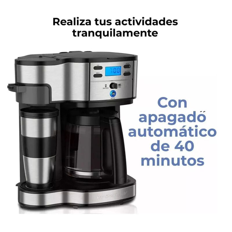Cafetera Programable Hamilton Beach Dos Formas ... image number null