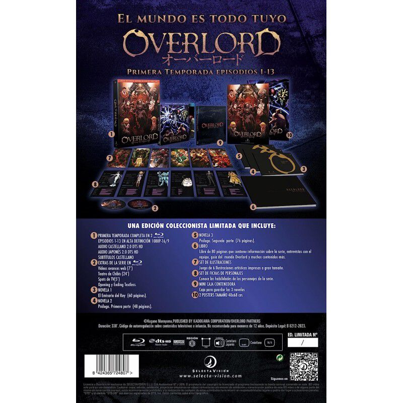 Overlord Temporada 1 Blu-ray Edici&oacute;n De Colecci... image number null
