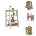 Gabinete de Baño Aqua 3 Pequeño Blanco y Café Claro Virtual Muebles