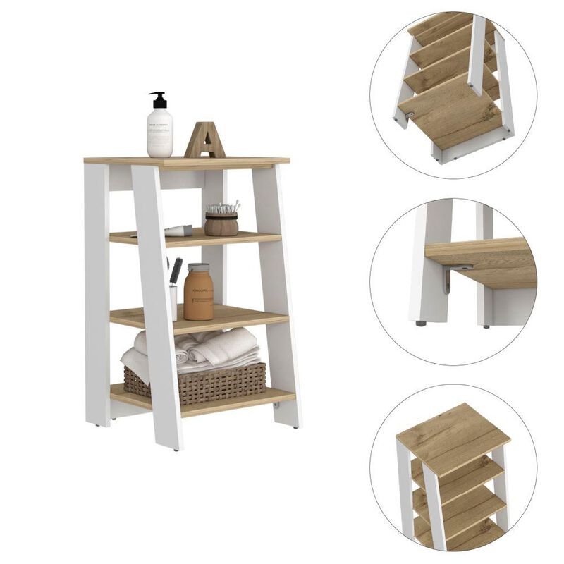 Gabinete de Baño Aqua 3 Pequeño Blanco y Café C... image number null