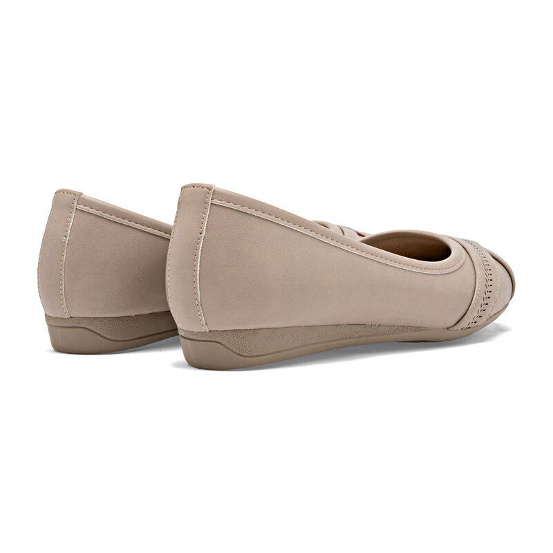 Tristanni Shoes Balerina Beige Para Mujer 14765... image number null