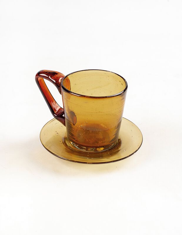 Tazas c/ Platos Set de 6 Tazas con Plato de Vid... image number null