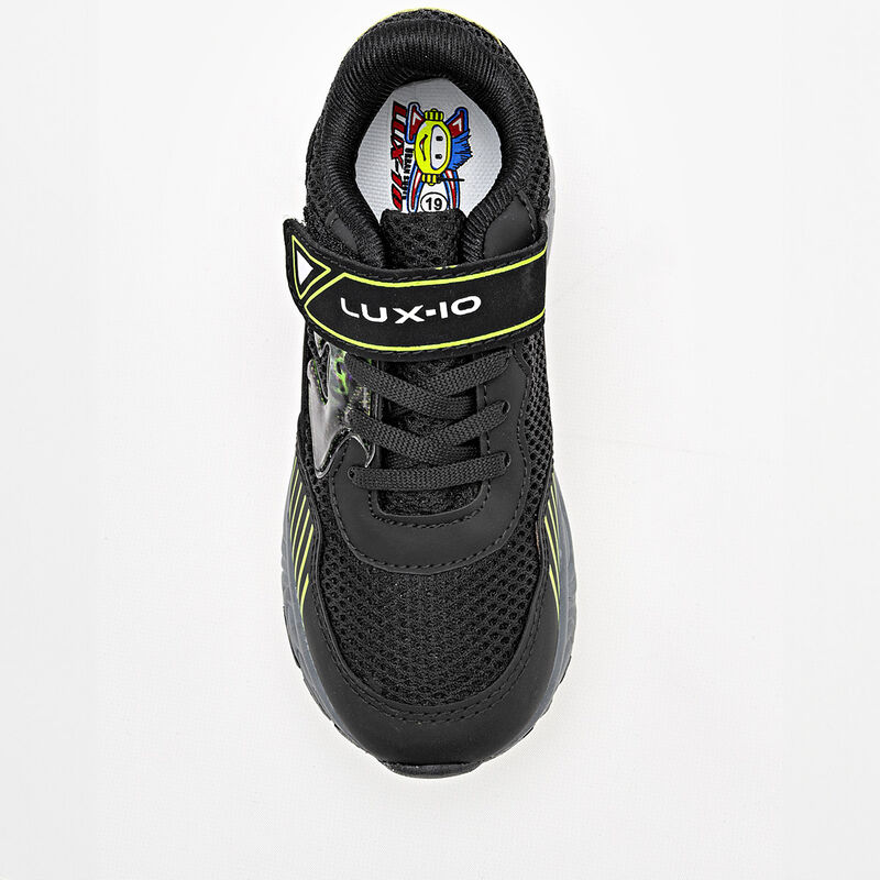 Lux-10 Tenis urbano para ni&ntilde;o negro verde image number null