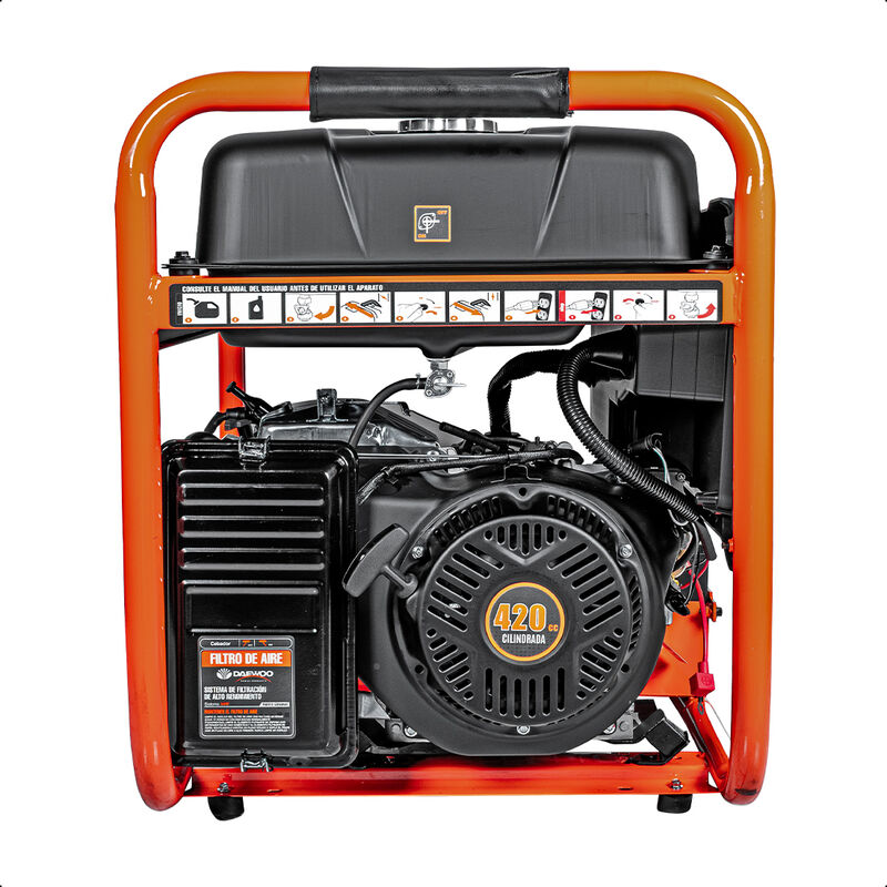 DAEWOO Generador port&aacute;til 6.2 kW 420CC 40L Regu... image number null