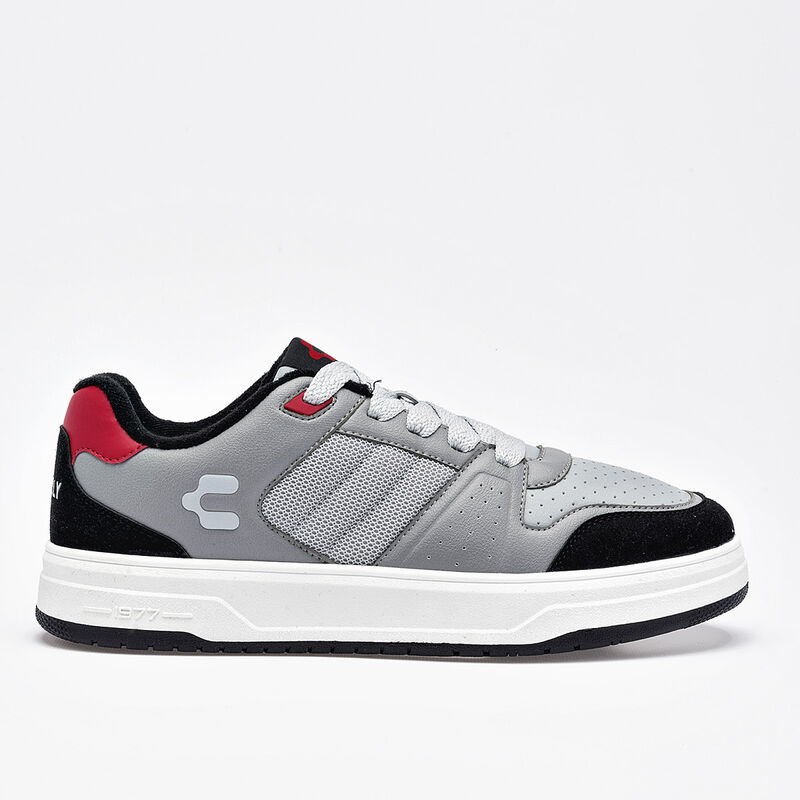 Charly tenis sport para hombre gris negro rojo ... image number null