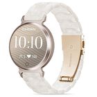 Correa de Reloj Conidido 14mm Resina Blanco Perla para Garmin Lily