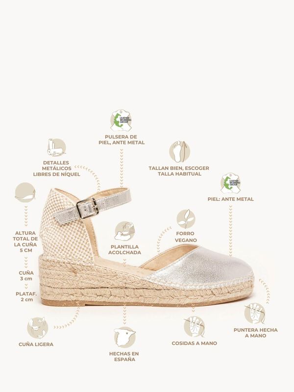 Jara Cu&ntilde;a Baja Ante Metal Plata image number null