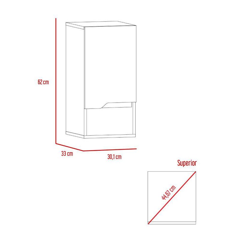Gabinete de Baño Apolis Plata Oscuro y Café Cla... image number null