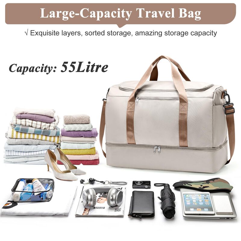 Bolso De Viaje Tipo Duffel Sycnb 55 l 53 &times; 25 &times;... image number null