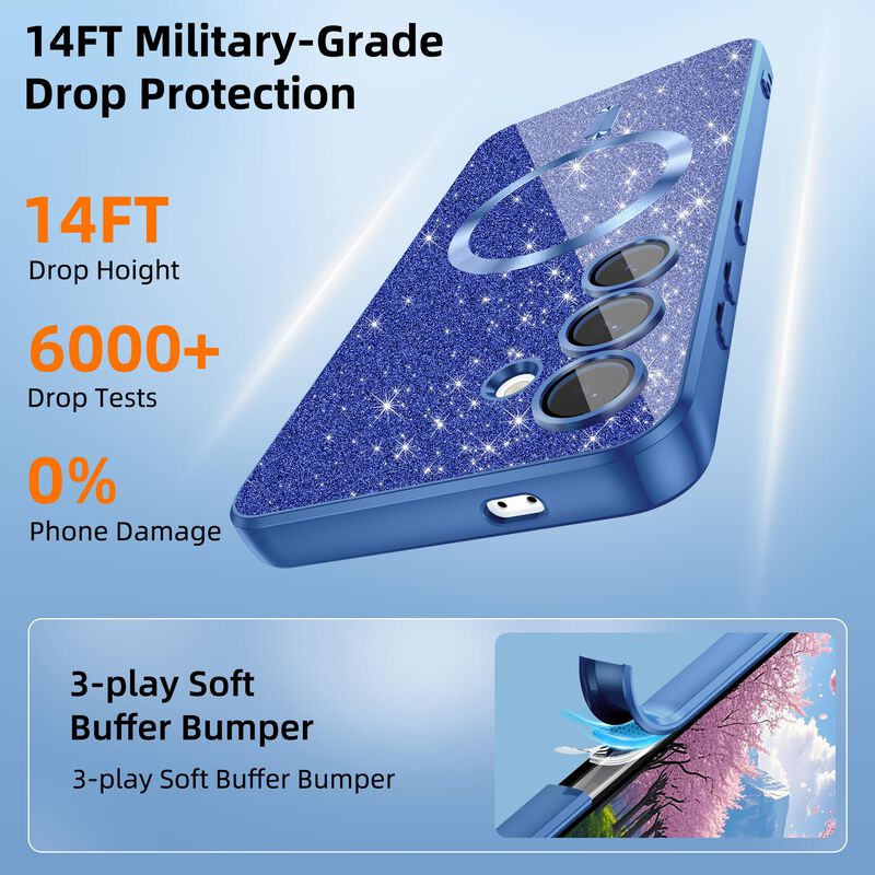 Funda Atump Galaxy S24+ Plus Azul Brillante image number null