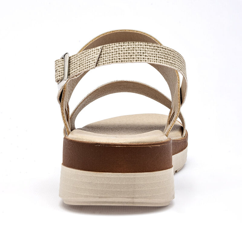 Via Victoria sandalia plataforma para mujer caf... image number null