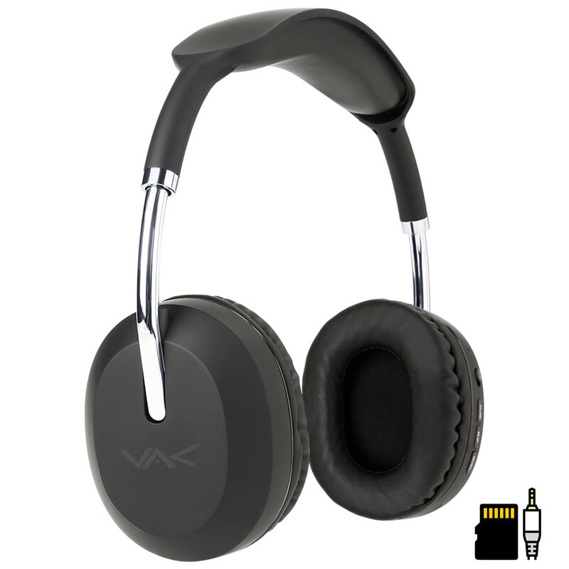 Aud&iacute;fonos VAK 2026 Bluetooth 3.5mm Fm Sd Diadem... image number null