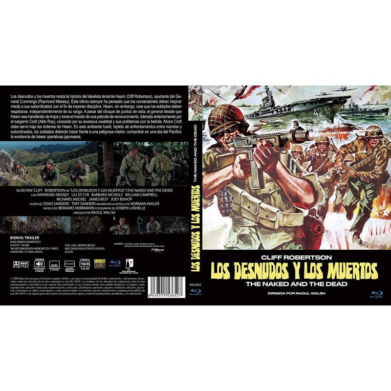 Los Desnudos Y Los Muertos Bd 1958 [blu-ray.] image number null
