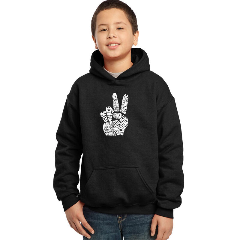 Sudadera Con Capucha Word Art Para Ni&ntilde;o - Dedos... image number null