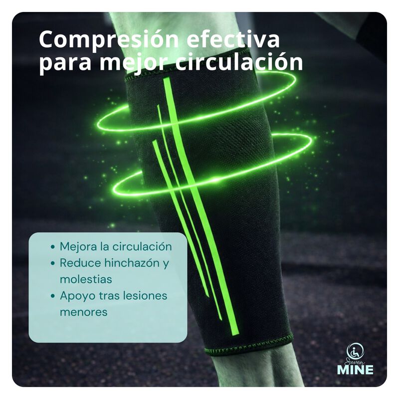 Soporte El&aacute;stico para Pantorrilla &ndash; Manga de Co... image number null