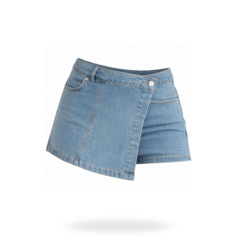 Falda Short De Mezclilla image number null