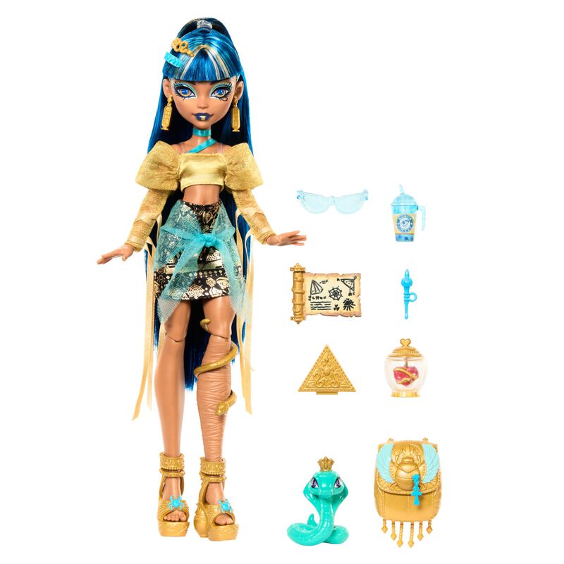 Mu&ntilde;eca Monster High Cleo De Nile Con Mascota Co... image number null