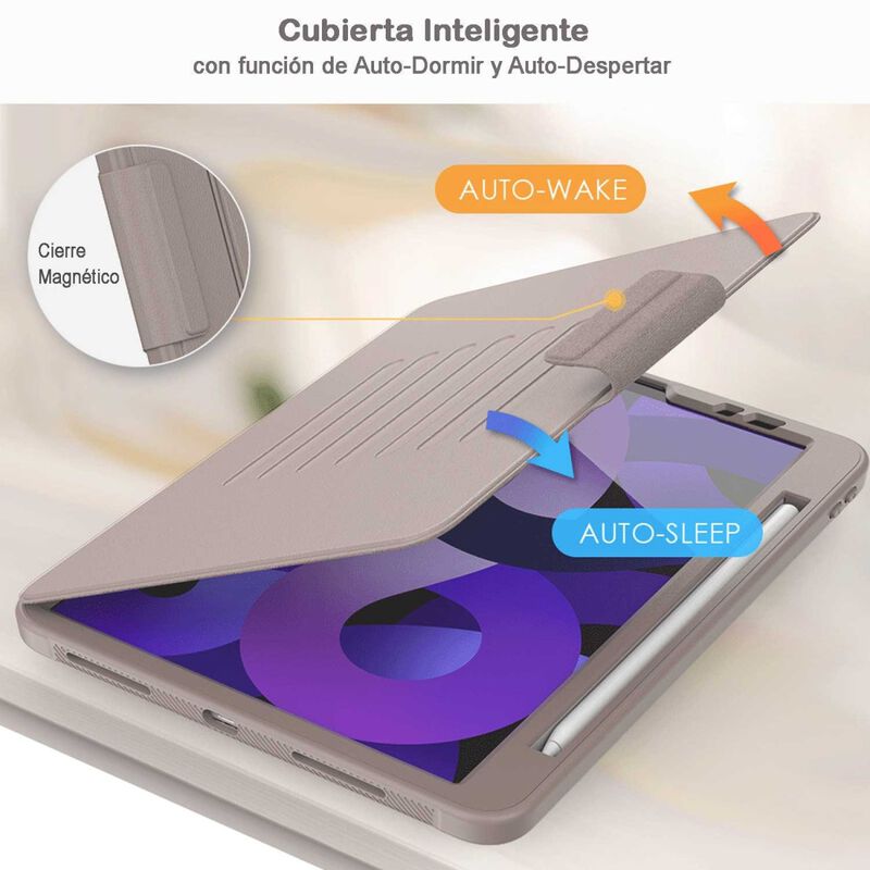 Funda Tekku Flip Smartb Para Ipad Air 5 Air 4 P... image number null