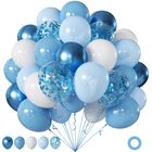 Globos Joyfloat 30 Cm Azul Y Blanco 60 Uds