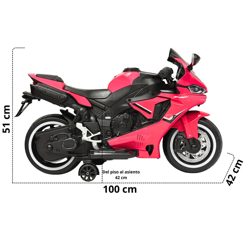 Moto Montable El&eacute;ctrica para Ni&ntilde;os Luces Led So... image number null