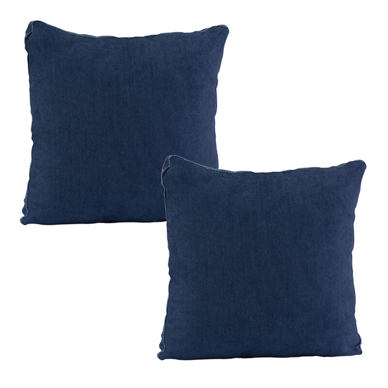 Set de 2 Cojines Dicasa ZitaOne Azul Marino image number null