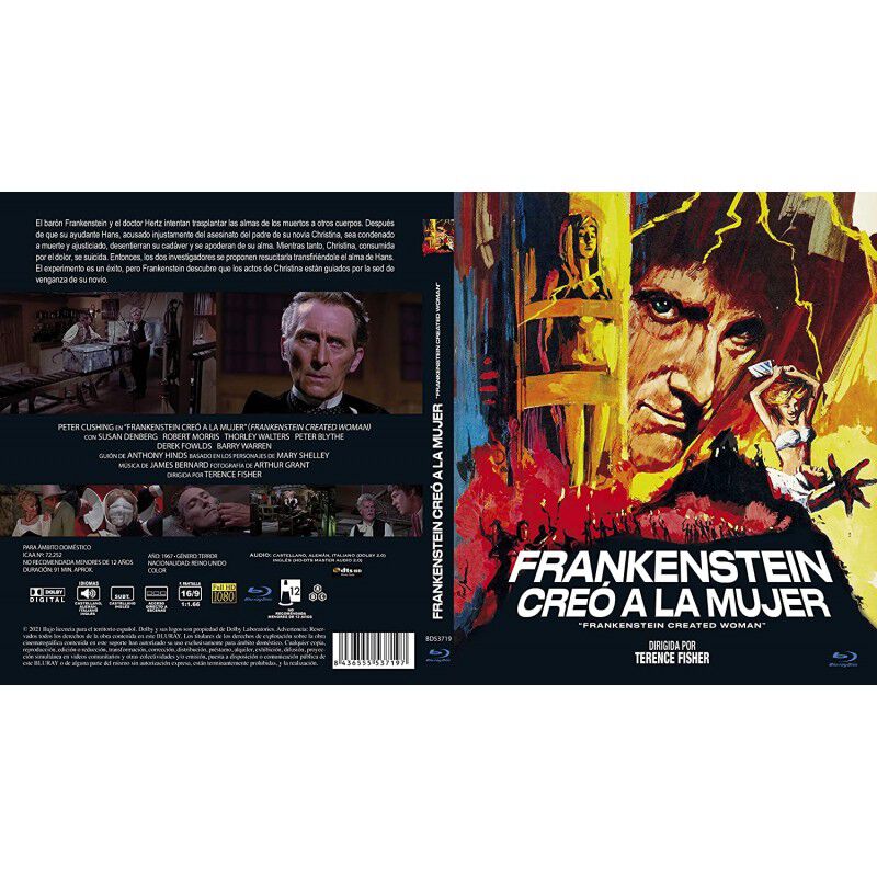 Frankenstein Cre&oacute; A La Mujer [blu-ray] (1967) F... image number null