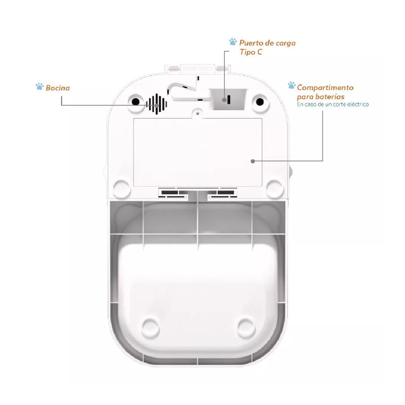 Comedero Smart Para Mascotas Zoomy Acero Inoxid... image number null