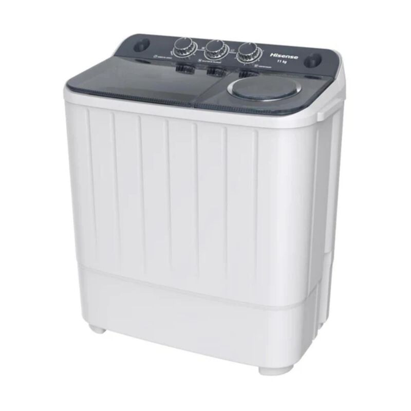 Lavadora Hisense 11 Kilos Doble Tina Blanca Wsa... image number null