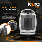 Ventilador Calefactor Eléctrico 2 En 1 Gris 4803