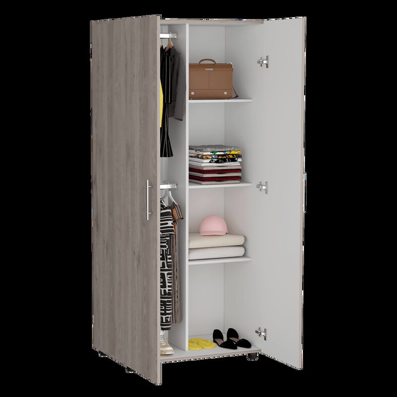Closet Derek Humo y Blanco Virtual Muebles image number null