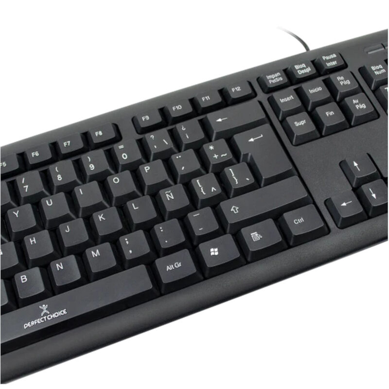 Teclado Alámbrico Perfect Choice PC-201038 Usb ... image number null