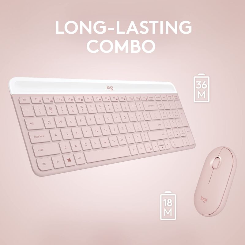 Combo De Teclado Y Rat&oacute;n Logitech Mk470 Slim Wi... image number null