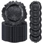Platos de presentaci&oacute;n Tanlade 33 cm Negro 100 unidades