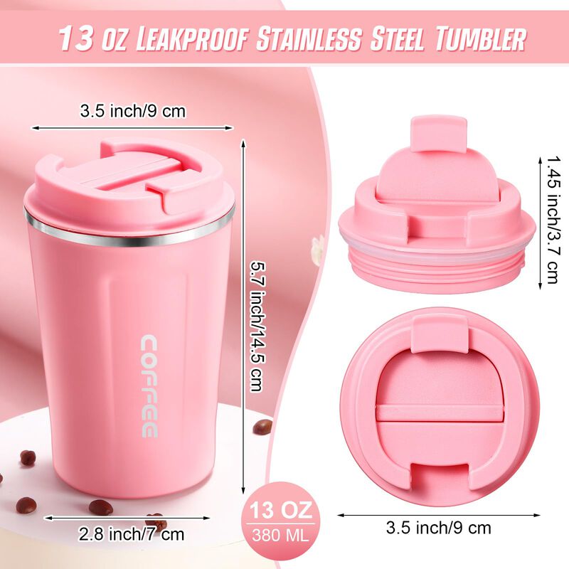 Taza De Caf&eacute; Sieral 369 ml, Rosa, Aislada, Paqu... image number null