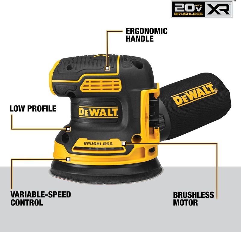 Lijadora Orbital Dewalt Dcw210b 5" 20v Max Xr S... image number null